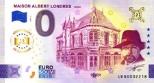03 VICHY Maison Albert Londres, 2025, Anniversaire, Billet Euro Souvenir