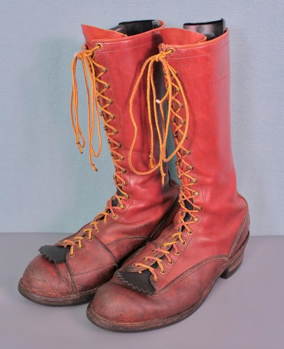 Men vtg wesco orange brown - men's,