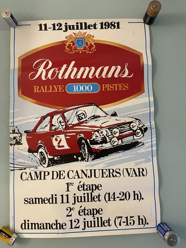 Affiche originale rallye 1000 - originale,