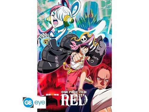 Poster one piece red - -,
