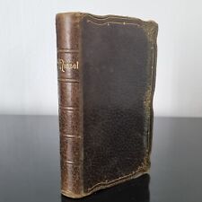 Missel du Rosaire 1900 Zech Belles Illustrations Couverture en Cuir Holy Bible