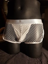 shorty homme En Filets Blanc
