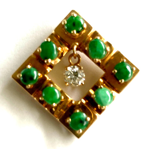 Ancien pendentif jaune 18k - pendentif, or