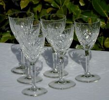 6 verres en cristal de Saint Louis modèle Chantilly H 14 cm (Prix pour 6 verres)