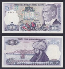 Billet Turquie 1000 Lira