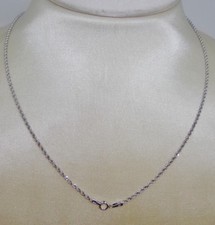 B Collier Or Blanc 750 18K