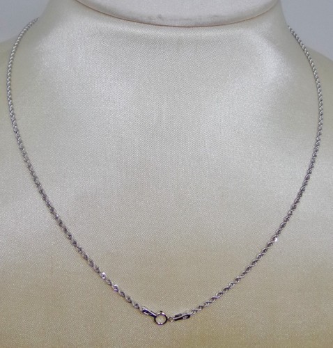 Collier blanc 750 18k - b,