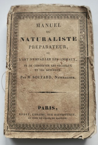 Manuel naturaliste empailler - manuel,
