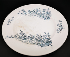 ANCIEN PLAT PORCELAINE LONGWY