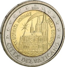 VATICAN 2 EURO 2005 NEUF