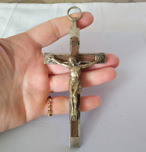 Ancienne grande croix crucifix - ancienne,