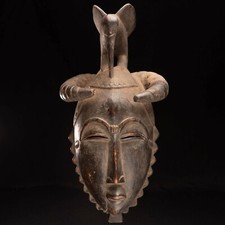 C054 - MASQUE BAOULE, BAULE MASK, ART TRIBAL PREMIER AFRICAIN