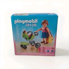 Playmobil City Life 5491: Maman Et Bébé Avec Poussette/ Boîte Neuve Et Scellée