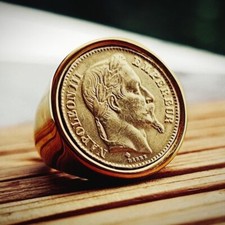 Bague chevalière ronde - chevalière, 20