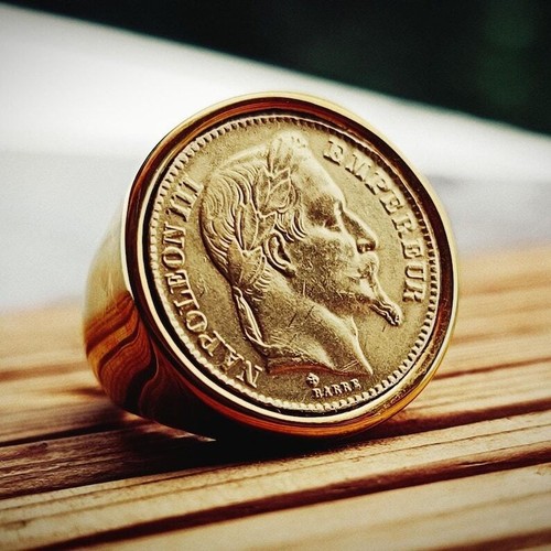 Bague chevalière ronde - bague,