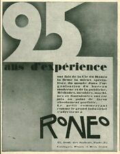 Publicité ancienne Ronéo 25 ans d'expérience 1927 issue de magazine