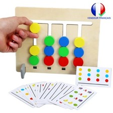 Jeu Éducatif Montessori Puzzle En Bois Double Face Fruit Pour Enfant