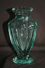 Vase en cristal transparent Vert - signé MOSER