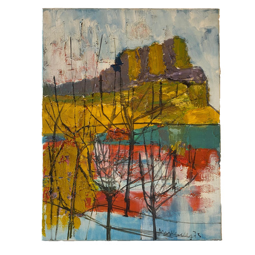 Ancien tableau hst paysage - ancien,
