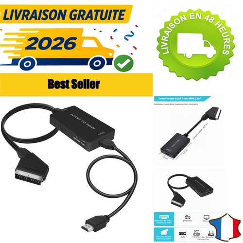 Adaptateur péritel vers hdmi - adaptateur,