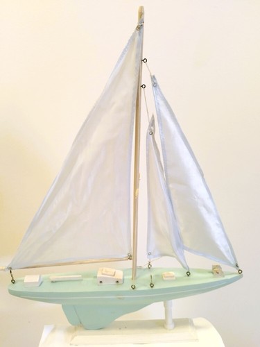 Voilier bateau bois bleu - bateau,