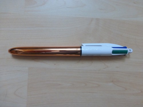 Stylo bic couleurs - "or",