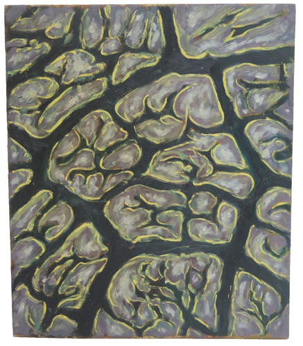 Tableau abstrait vintage - abstrait,