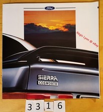 FORD SIERRA RS COSWORTH Prospectus Fr 18 pages 12/1987