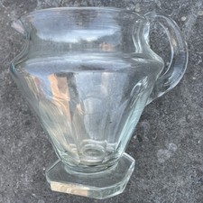 Pichet à Eau Art Deco 1930-50 Verre Soufflé Taille Water Pitcher 1930-50 Glass
