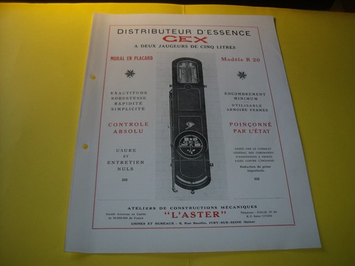 Depliant epoque pompe a - pompe,