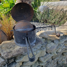 ancien torréfacteur grilloir de type boule pour chataigne ou cafe Art Populaire