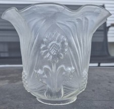 Antique grosse tulipe de lampe