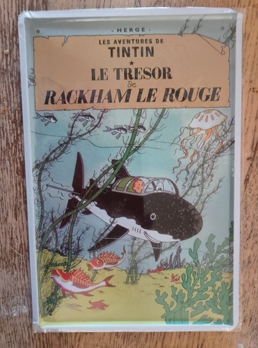 Plaque émaillée tintin - plaque,