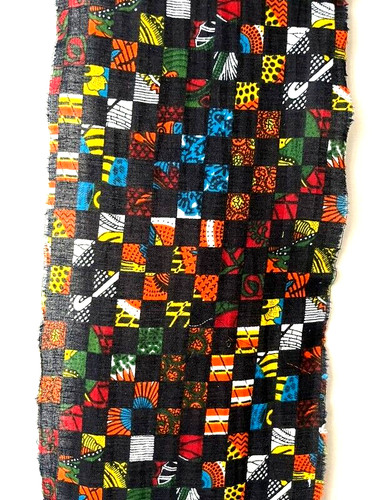 Tissu africain damier - tissu,