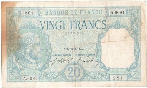 Billet france francs 20 - francs,,