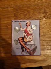 Carton Bouton Mercerie Ancien