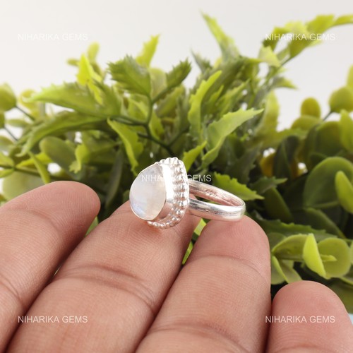 Bague solitaire main - bague, avec