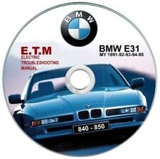 Bmw 840-850 (E31) E.T.M. Schémas Électriques Sur Cd