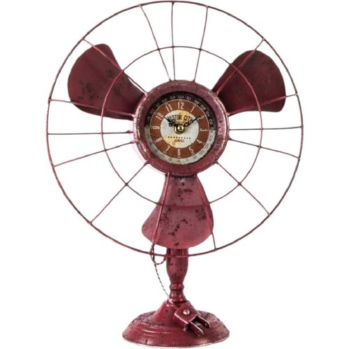 Pendule métal rouge - métal, forme