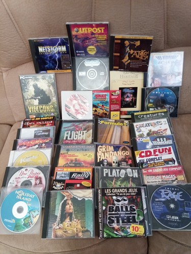 Lot jeux anciens isis - de, pc
