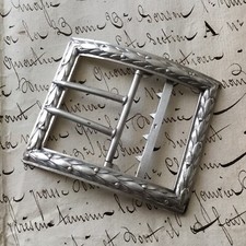 BOUCLE DE CHAUSSURE Argent Massif XIXè Antique Silver SHOE BUCKLE 19thC