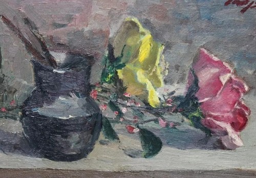 Tableau ancien huile - tableau, nature