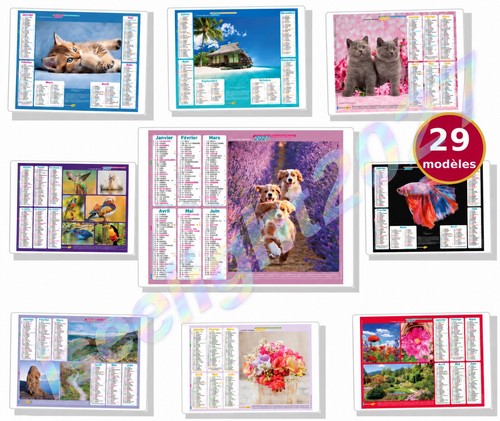 Calendrier poste 2027 - calendrier,
