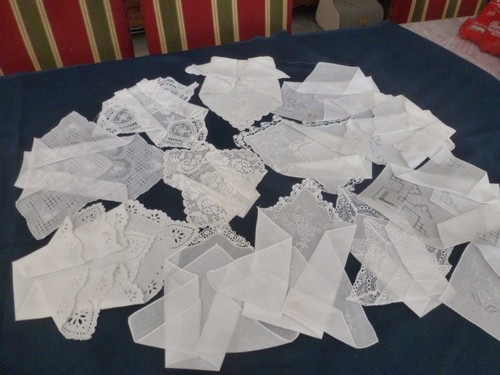 Lot mouchoirs ancien - 13,