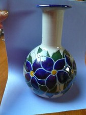 VASE ALSACIEN ANCIEN * Betschdorf *Fleurs bleues