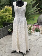 Robe femme robe longue robe de mariée blanche vintage 40/42 design Brigitte Staudte