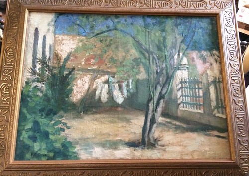 Rare exceptionnelle huile - et,