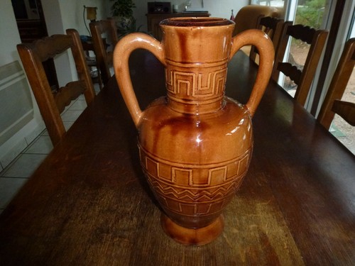 Superbe vase terre cuite - terre,