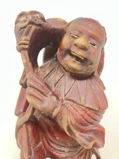 Sculpture Bois Asia Boudha Statue Wood Asia Buddha