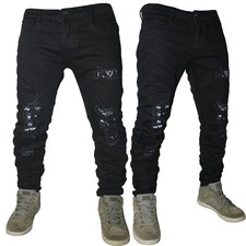 Jeans Homme Denim Noir